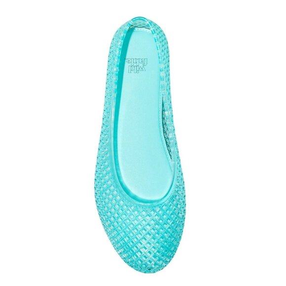 Wild Fable Isabella Turquoise Textured Jelly Slip On Flats Shoes -- Size 10 - Picture 4 of 8